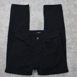 Theory Raffi Neoteric Twill Pants Men 28 Black Cotton/Nylon Stretch w/28" inseam